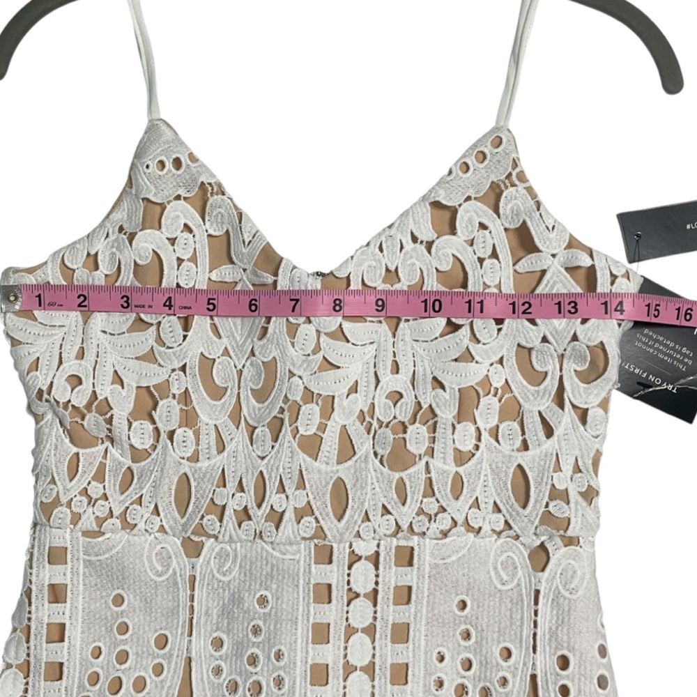 Lulu's Creamy White Lace Mini Dress - Picture 12 of 16